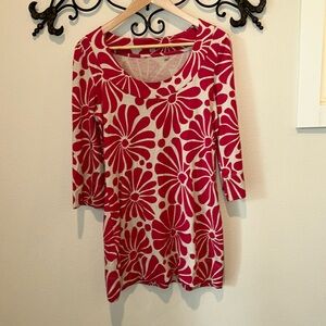 BODEN TUNIC VINTAGE INSPIRED FLORAL PRINTED TOP SIZE 6